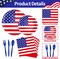 175 PCS USA Flag Party Tableware Set – Plates, Cups, Napkins, Utensils for 25 Guests – 4th of July & Patriotic Events